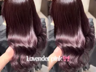 セミロング 表参道/ピンク♡ 盛れる顔周り♡amiのヘアスタイル