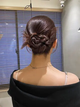 ミディアム ヘアアレンジ yuu/髪質改善 カラー🌛のヘアスタイル