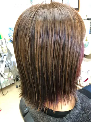 ミディアム カラー 石塚 浩のヘアスタイル