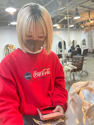 ショート カラー suvvy hairsalonのヘアスタイル