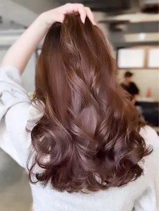 ロング カラー ヘアアレンジ 縮毛矯正特化 指名No.1shunのヘアスタイル