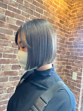 ショート カラー パーマ ヘアアレンジ メンズ キッズ ネイル マツエク・マツパ アイブロウ 久木原 ゆりのヘアスタイル