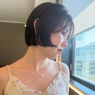 ショート カラー パーマ/透明感カラー 元町🌱takutoのヘアスタイル