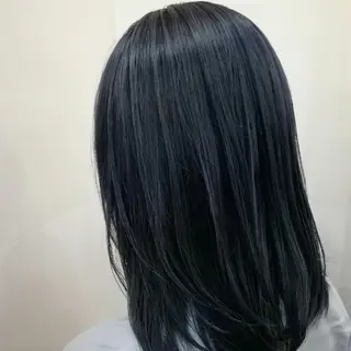 カラー セミロング たき  あいみのヘアスタイル