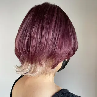 ミディアム カラー ヘアアレンジ マツエク・マツパ 透明感カラー/推しカ ラー☁️JURAのヘアスタイル