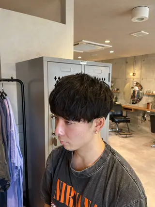 ショート メンズ 🌀メンズパーマ🌀 🐏丸山祐宇🐏のヘアスタイル