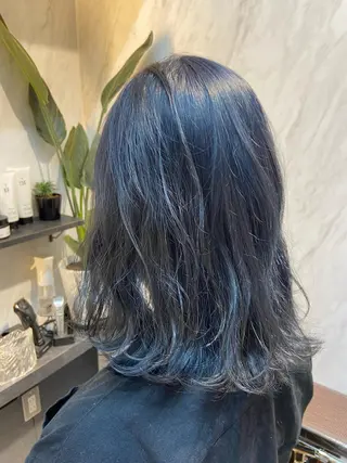 ミディアム カラー 髪質改善 永田零亜のヘアスタイル