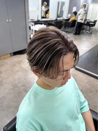 カラー メンズ 立川メッシュパーマ 特化/けんしょうのヘアスタイル