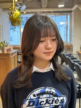 セミロング カラー ナチュラル大人っぽい スタイル MAORIのヘアスタイル