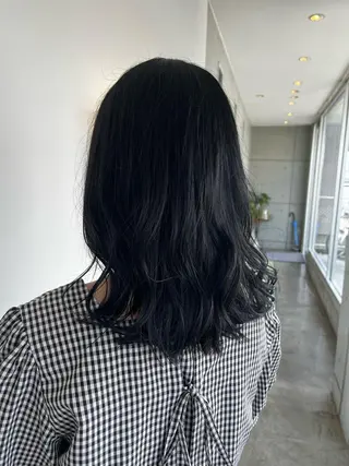 ミディアム おせ ちさとのヘアスタイル