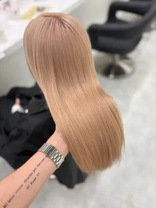 ロング カラー 💛ハイトーン 色落ち可愛い💛のヘアスタイル