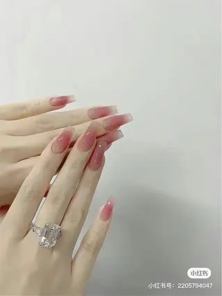 ネイル 🎀kira 長さだし💗モチ最高のネイルデザイン