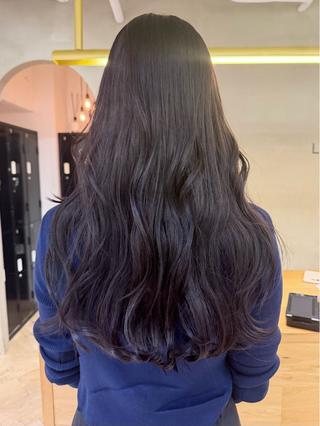 ロング カラー レイヤー/顔まわり/ 暖色/栄 🎀maoのヘアスタイル