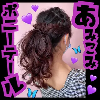 ロング ヘアアレンジ J (ジュリ)のヘアスタイル