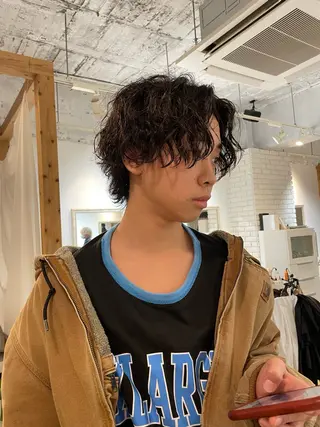 パーマ メンズ 渋谷 メンズヘア⭐️ タニグチヨシユキのヘアスタイル
