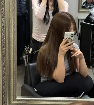 ロング 韓国・透明感カラー /堀江/みずき🐩のヘアスタイル