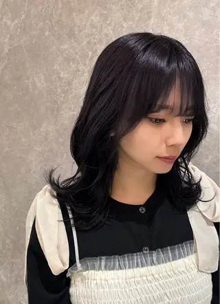 ミディアム カラー 梅田サロン✨ TAISHIのヘアスタイル