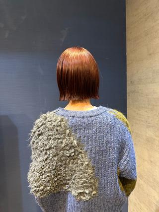 ミディアム カラー 横地 凌のヘアスタイル