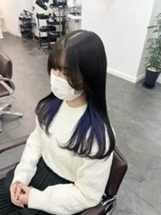 ロング カラー 渡邊 美優のヘアスタイル