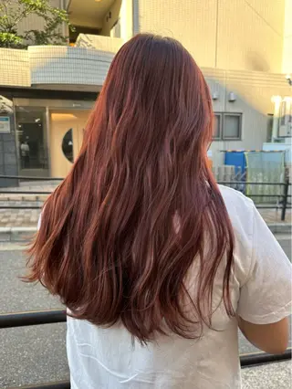 ロング カラー 【aini天王寺】 𝐚𝐢𝐫𝐢✂︎のヘアスタイル