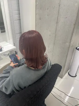 ショート カラー ヘアアレンジ yuzuna ハイトーン 天神のヘアスタイル