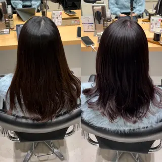 セミロング カラー 髪質改善ヘアケア 艶髪特化/上田のヘアスタイル