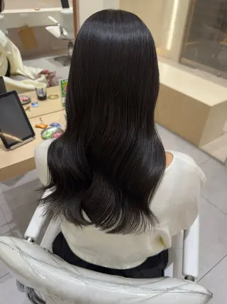 セミロング カラー Zina京都河原町 maikaのヘアスタイル