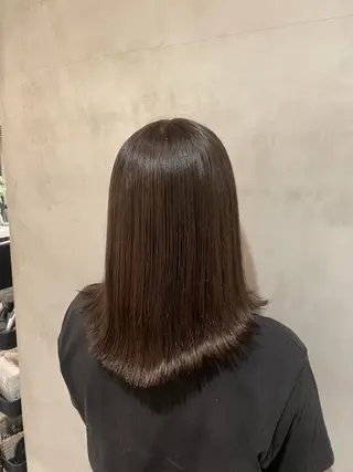 セミロング ブリーチ✧︎デザイン ゆうのヘアスタイル