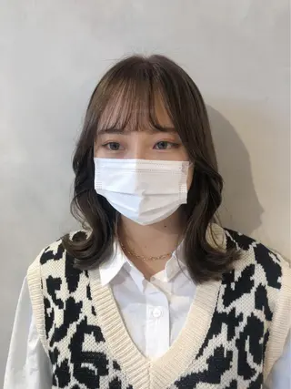 ミディアム ❤︎︎韓国ヘア❤︎︎ 𝑺𝒉𝒊𝒉𝒐のヘアスタイル