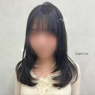 ミディアム レイヤー⌇﻿アレンジ ⌇﻿misato🩶のヘアスタイル