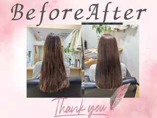 セミロング 髪屋こころ 峯村 衣舞のヘアスタイル