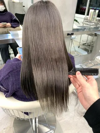 ロング カラー 樫原裕二/似合わせ カット/透明感カラーのヘアスタイル