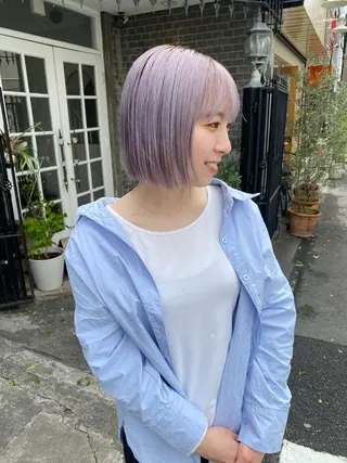 カラー 中谷 友莉花のヘアスタイル