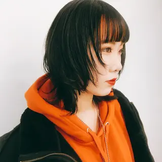 カラー 💓パーマ，💗 レイヤーカットのヘアスタイル