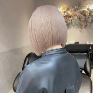 カラー 🎀nao🎀 博多レイヤーボブのヘアスタイル