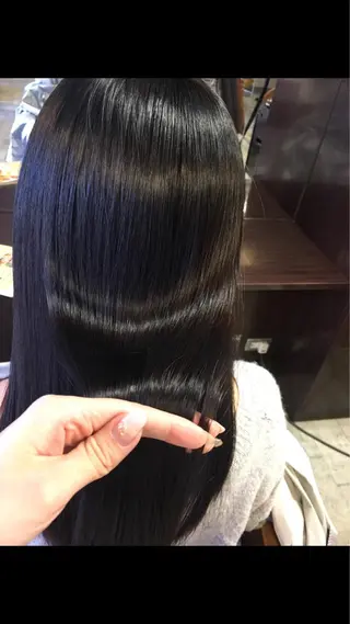 セミロング パーマ 五郎川 七海のヘアスタイル
