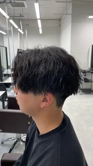 ミディアム パーマ メンズ メンズ特化AMITY SHINGOのヘアスタイル