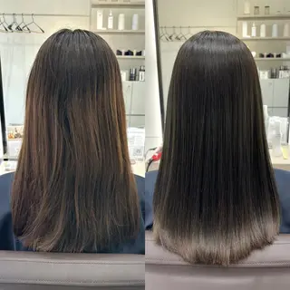 ミディアム EIGHT plum TOKIOリミテッドのヘアスタイル