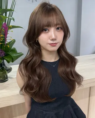 セミロング カラー ヘアアレンジ 🫧透明感カラー/ Wカラー🫧namiのヘアスタイル