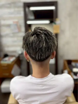 ショート カラー パーマ lua店 Yugo(河野有吾)のヘアスタイル