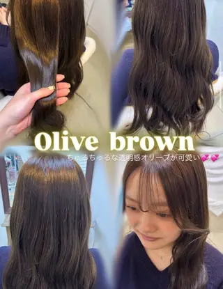 ロング eMu透明感カラー ちゅる髪yuki✩のヘアスタイル