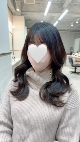 ロング 田中俊　縮毛矯正 髪質改善のヘアスタイル