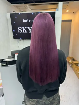 ロング カラー ブリーチ/エクステ モデル募集中🖤のヘアスタイル