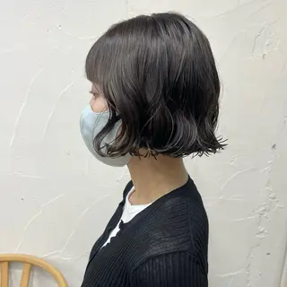 ショート パーマ akane/ボブ /ブラウンベージュのヘアスタイル