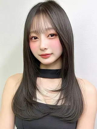 ロング 🎀透明感カラー/ yuka🎀のヘアスタイル