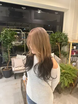 ロング カラー 🫐 キナリ🫐のヘアスタイル