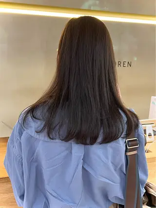 ロング 似合わせレイヤー ＆縮毛矯正のヘアスタイル