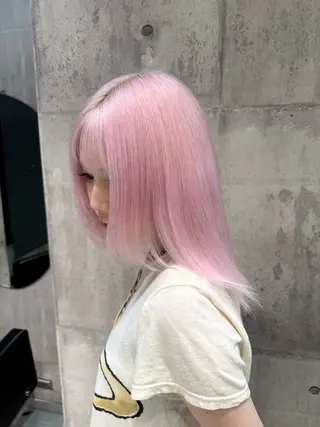 ミディアム カラー 【🥀履歴修正🥀】 ハイトーン職人/拓真のヘアスタイル