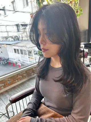 ミディアム カラー 🌷nanase🌷 gally hairのヘアスタイル