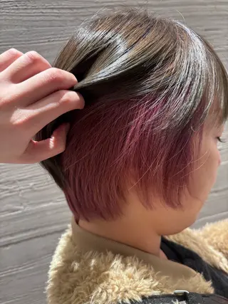 ショート カラー Sayumi🪐 メンズ/インナーのヘアスタイル